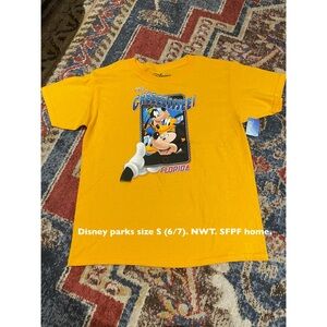 NWT Disney Yellow Mickey & Friends Graphic Tee